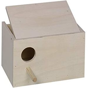 Nobby Budgie Nesting Box Hole Left; 22 x 16 x 14 cm Nobby Budgie Nesting Box Hole Left; 22 x 16 x 14 cm
