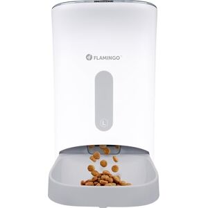 Flamingo AUTOMATIC FOOD DISPENSER WITH DIGITAL TIMER ODION WHITE 4,5L Flamingo AUTOMATIC FOOD DISPENSER WITH DIGITAL TIMER ODION WHITE 4,5L
