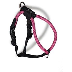 High5Dogs , Ergonomic Harness for Small Dogs, Adjustable from 36 to 43 cm, Durable Material with Reflective Strips, Colour: Pink, Size XS, Leisure Rope Model High5Dogs , Ergonomic Harness for Small Dogs, Adjustable from 36 to 43 cm, Durable Material with Reflective Strips, Colour: Pink, Size XS, Leisure Rope Model