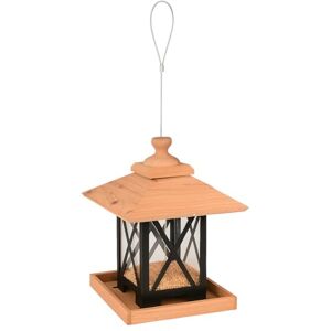 Flamingo SILO BIRD TABLE SEEDS LEYA METAL/WOOD BLACK/BROWN 22x22x32CM Flamingo SILO BIRD TABLE SEEDS LEYA METAL/WOOD BLACK/BROWN 22x22x32CM