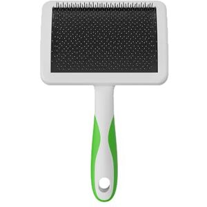 Andis 68540 Self-Cleaning Animal Slicker Brushes with Curved Stainless-Steel Bristles for All Breeds Reduces Shedding by Up to 90%, Removes Tangles, Dirt & Loose Hair – Large, Green Andis 68540 Self-Cleaning Animal Slicker Brushes with Curved Stainless-Steel Bristles for All Breeds Reduces Shedding by Up to 90%, Removes Tangles, Dirt & Loose Hair – Large, Green