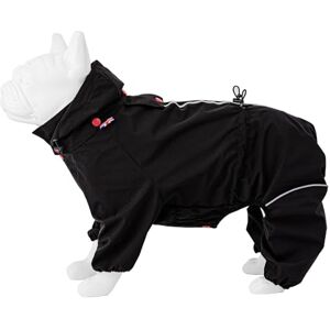 Hugo Boss Dog Reflective Jacket Hooded Overalls Outdoor Winter Windproof Coat, Black, XS25 Hugo Boss Dog Reflective Jacket Hooded Overalls Outdoor Winter Windproof Coat, Black, XS25
