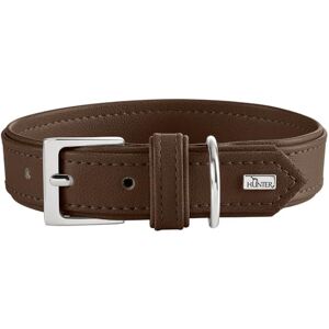 HUNTER Amalfi Dog Collar, Colour: Chocolate Brown, Vegan, Faux Leather in Nappa Look, Soft, Easy to Clean, Brilliant Colour, Made in Germany, Size: 45 HUNTER Amalfi Dog Collar, Colour: Chocolate Brown, Vegan, Faux Leather in Nappa Look, Soft, Easy to Clean, Brilliant Colour, Made in Germany, Size: 45