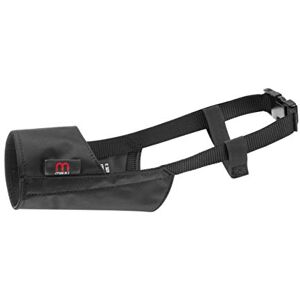 Mikki Dog and Puppy Soft Breathable Nylon Muzzle to Prevent Biting and Chewing Size 1,Black Mikki Dog and Puppy Soft Breathable Nylon Muzzle to Prevent Biting and Chewing Size 1,Black