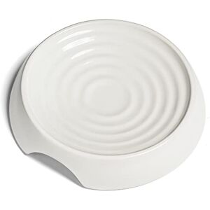 CatGuru White Ceramic Wide Cat Bowl - Cat Feeding & Watering Supplies CatGuru White Ceramic Wide Cat Bowl - Cat Feeding & Watering Supplies