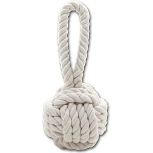 JACK AND VANILLA , Natural Rope Ball for Dogs, Strong and Durable, Ideal for Play and Exercise, Weight 205g, Diameter 20cm, Natural Colour, Revive Toys Model JACK AND VANILLA , Natural Rope Ball for Dogs, Strong and Durable, Ideal for Play and Exercise, Weight 205g, Diameter 20cm, Natural Colour, Revive Toys Model