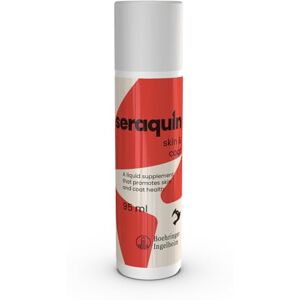 Seraquin Skin & Coat 95 ml liquid supplement Promotes glossy fur Reduces irritation associated with dermatitis and eczema For cats and dogs Seraquin Skin & Coat 95 ml liquid supplement Promotes glossy fur Reduces irritation associated with dermatitis and eczema For cats and dogs