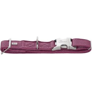 HUNTER Sofia Aluminium Strong Collar Raspberry Faux Leather Nappa Look Fully Adjustable Robust Aluminium Click Fastener Brilliant Colours Made in Germany Size M HUNTER Sofia Aluminium Strong Collar Raspberry Faux Leather Nappa Look Fully Adjustable Robust Aluminium Click Fastener Brilliant Colours Made in Germany Size M