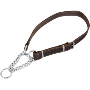 JACK AND VANILLA , Martingale Dog Collar, Fat Leather, Brown, Size 25 mm x 50-80 cm JACK AND VANILLA , Martingale Dog Collar, Fat Leather, Brown, Size 25 mm x 50-80 cm