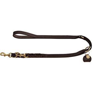 HUNTER Sansibar SOLID Adjustable Leather Dog Lead Braided Durable Elegant 2 x 200 cm Dark Brown HUNTER Sansibar SOLID Adjustable Leather Dog Lead Braided Durable Elegant 2 x 200 cm Dark Brown