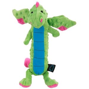 goDog Bubble Plush Skinny Dragons Squeaky Plush Dog Toy, Chew Guard Technology Green, Large goDog Bubble Plush Skinny Dragons Squeaky Plush Dog Toy, Chew Guard Technology Green, Large