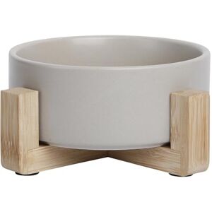 JACK AND VANILLA , Bon Appetit Elegant Ceramic Bowl with Bamboo Stand, 1800 ml Capacity, Modern and Sophisticated Design, Ideal for Dogs and Cats, Grey JACK AND VANILLA , Bon Appetit Elegant Ceramic Bowl with Bamboo Stand, 1800 ml Capacity, Modern and Sophisticated Design, Ideal for Dogs and Cats, Grey