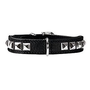 HUNTER Rocky Petit Nickel Collar, 30/23 x 27 cm, Small, Nappa Black HUNTER Rocky Petit Nickel Collar, 30/23 x 27 cm, Small, Nappa Black