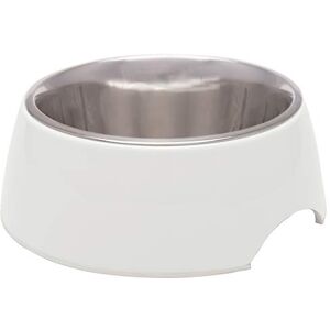 LOVING PETS Retro Bowl Dog Food Water Bowl No Tip Stainless Steel Elevated Pet Bowl No Skid Spill Proof (Medium, White) LOVING PETS Retro Bowl Dog Food Water Bowl No Tip Stainless Steel Elevated Pet Bowl No Skid Spill Proof (Medium, White)