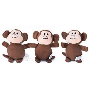 ZippyPaws Zoo Friends Burrow Interactive Plush Dog Toys 3 Pack Miniz Refills for Hide and Seek, Puzzles and Squeaky Toys, Monkeys ZippyPaws Zoo Friends Burrow Interactive Plush Dog Toys 3 Pack Miniz Refills for Hide and Seek, Puzzles and Squeaky Toys, Monkeys