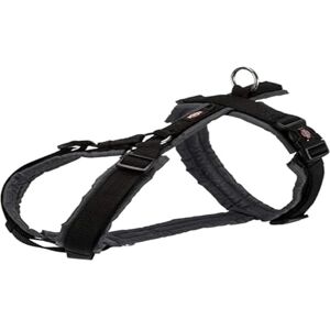 Trixie Trekking Harness New Premium, M: 53-64 cm/20 mm, Black/Graphite, Dog Trixie Trekking Harness New Premium, M: 53-64 cm/20 mm, Black/Graphite, Dog