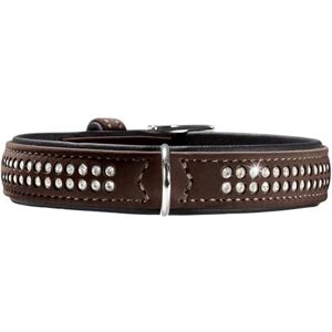 HUNTER Softie Deluxe Nubuck Leather Dog Collar, Size 35, Brown HUNTER Softie Deluxe Nubuck Leather Dog Collar, Size 35, Brown