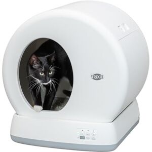 Trixie self-cleaning cat litter tray 53 x 55.5 x 52 cm – for lasting cleanliness – with UK plug – practical, electric litter tray for cats weighing 1.5 kg or more – quiet & safe Trixie self-cleaning cat litter tray 53 x 55.5 x 52 cm – for lasting cleanliness – with UK plug – practical, electric litter tray for cats weighing 1.5 kg or more – quiet & safe