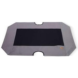 K&H PET PRODUCTS Elevated Cooling Outdoor Dog Bed Portable Raised Dog Cot Replacement Cover Only Gray/Black Mesh X -Large 50 X 32 Inches (Cot NOT Included) K&H PET PRODUCTS Elevated Cooling Outdoor Dog Bed Portable Raised Dog Cot Replacement Cover Only Gray/Black Mesh X -Large 50 X 32 Inches (Cot NOT Included)