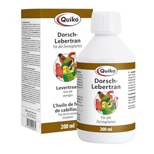 Quiko Cod Liver Oil 200ml with essential fatty acids (omega-3) high concentration of natural vitamins A and D3 Supplementary Feed for all Pet Birds, Racing Pigeons and Chickens Quiko Cod Liver Oil 200ml with essential fatty acids (omega-3) high concentration of natural vitamins A and D3 Supplementary Feed for all Pet Birds, Racing Pigeons and Chickens