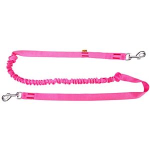 Dingo Waldemar Rutkowski DINGO Canicross Lead with Shock Absorber, 2 Hooks, Lightweight, Pull Absorption, Attachable Leash for Running, Sports, Jogging, Training, Polyamide, Handmade, Pink (14697-2) Dingo Waldemar Rutkowski DINGO Canicross Lead with Shock Absorber, 2 Hooks, Lightweight, Pull Absorption, Attachable Leash for Running, Sports, Jogging, Training, Polyamide, Handmade, Pink (14697-2)