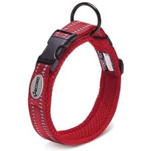Record Ande Dog Collar Made of Durable Nylon Reflective Details Plastic Closure Clip Red Color Size XXS 1.5cm Circumference 28-30cm Record Ande Dog Collar Made of Durable Nylon Reflective Details Plastic Closure Clip Red Color Size XXS 1.5cm Circumference 28-30cm
