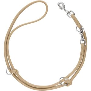 HUNTER Amalfi Adjustable Dog Lead Round Beige Vegan Faux Leather Nappa Look Adjustable to 3 Different Positions Soft Easy Care Brilliant Colour Made in Germany Size: 10/200 HUNTER Amalfi Adjustable Dog Lead Round Beige Vegan Faux Leather Nappa Look Adjustable to 3 Different Positions Soft Easy Care Brilliant Colour Made in Germany Size: 10/200