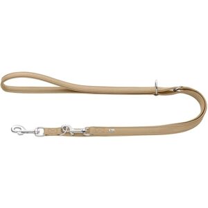 HUNTER Amalfi Adjustable Dog Lead Beige Vegan Faux Leather Nappa Look Adjustable to 3 Different Positions Soft Easy Care Brilliant Colour Made in Germany Size: 20/200 HUNTER Amalfi Adjustable Dog Lead Beige Vegan Faux Leather Nappa Look Adjustable to 3 Different Positions Soft Easy Care Brilliant Colour Made in Germany Size: 20/200
