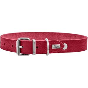 HUNTER Grenada Red Leather Dog Collar Handmade in Germany for Training and Everyday Use Robust Comfortable Simple Elegant Design Size 42 Circumference 33-39 cm HUNTER Grenada Red Leather Dog Collar Handmade in Germany for Training and Everyday Use Robust Comfortable Simple Elegant Design Size 42 Circumference 33-39 cm