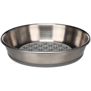 Flamingo FEEDING BOWL LAOS ROUND SILVER 13x3,5CM 250ML Flamingo FEEDING BOWL LAOS ROUND SILVER 13x3,5CM 250ML