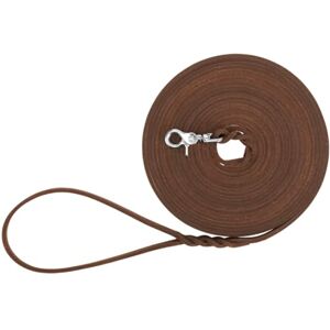 Trixie Rustic leather drag leash leather S M, 10 m 8 mm in dark brown oiled leather leash for dogs in classic design for small to large dogs 18970 Trixie Rustic leather drag leash leather S M, 10 m 8 mm in dark brown oiled leather leash for dogs in classic design for small to large dogs 18970