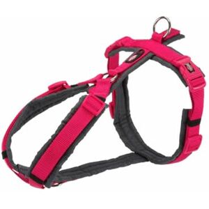 Trixie Premium Trekking Hiking Harness, Fuchsia/Graphite, XL 80-97 cm/25 mm Trixie Premium Trekking Hiking Harness, Fuchsia/Graphite, XL 80-97 cm/25 mm