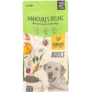 Natures Deli Dry Dog Food for Adult Dogs, Natural Complete Hypoallergenic Food for Dogs, Suitable for All Breeds, Turkey and Rice 2 kg Natures Deli Dry Dog Food for Adult Dogs, Natural Complete Hypoallergenic Food for Dogs, Suitable for All Breeds, Turkey and Rice 2 kg