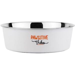 Nobby Fusion Stainless Steel Bowl Non-Slip Diameter 20 cm Approx. 1800 ml White Nobby Fusion Stainless Steel Bowl Non-Slip Diameter 20 cm Approx. 1800 ml White