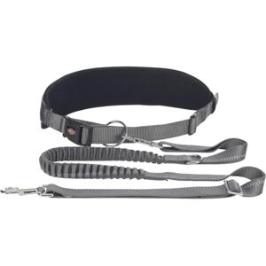 Trixie jogging leash for dogs with waist belt M-L, 47.2–59.1 inches, 0.98 inches in graphite/black perfect dog lead for sports and activity for medium to large dogs 12767 Trixie jogging leash for dogs with waist belt M-L, 47.2–59.1 inches, 0.98 inches in graphite/black perfect dog lead for sports and activity for medium to large dogs 12767
