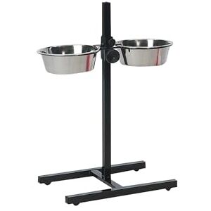 Karlie H Stand for Bowls L with 2 Bowl Stainl, Large, 4 Litre Karlie H Stand for Bowls L with 2 Bowl Stainl, Large, 4 Litre