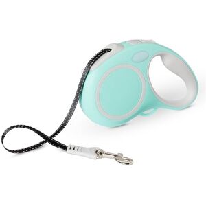 Amazon Basics Retractable Dog Leash, Double-sided Reflective, 5m, Size S, Blue Amazon Basics Retractable Dog Leash, Double-sided Reflective, 5m, Size S, Blue