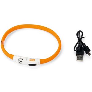 Karlie Flamingo Visio Light LED Hose Collar for Cats, Orange, 35 cm Karlie Flamingo Visio Light LED Hose Collar for Cats, Orange, 35 cm