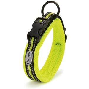Record Ande Dog Collar Made of Durable Nylon Reflective Details Plastic Closure Clip Yellow Size S 2cm Circumference 35-40cm Record Ande Dog Collar Made of Durable Nylon Reflective Details Plastic Closure Clip Yellow Size S 2cm Circumference 35-40cm