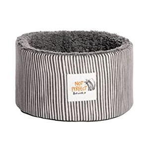 Danish Design Battersea Dogs Home Snuggle Stripes Black and White Sherpa Fleece Lining Cat/Kitten Cosy Bed Medium 16 Inch Danish Design Battersea Dogs Home Snuggle Stripes Black and White Sherpa Fleece Lining Cat/Kitten Cosy Bed Medium 16 Inch