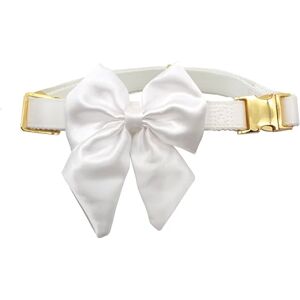 Croci Bride Wedding Dog Collar - White with Gold - Small/Medium/Large Croci Bride Wedding Dog Collar - White with Gold - Small/Medium/Large