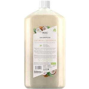 Wahl Oatmeal Essence Dog Shampoo 5L – Natural Vegan 15:1 Formula for Very Sensitive Skin & Coats Wahl Oatmeal Essence Dog Shampoo 5L – Natural Vegan 15:1 Formula for Very Sensitive Skin & Coats