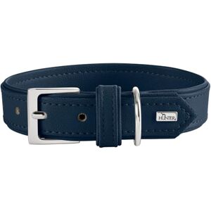 HUNTER Amalfi Dog Collar Colour: Navy Blue, Vegan, Faux Leather in Nappa Look, Soft, Easy to Clean, Brilliant Colour, Made in Germany, Size: 40 HUNTER Amalfi Dog Collar Colour: Navy Blue, Vegan, Faux Leather in Nappa Look, Soft, Easy to Clean, Brilliant Colour, Made in Germany, Size: 40