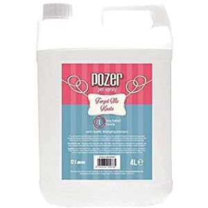Pozer Forget Me Knots Dog Shampoo Detangling Shampoo for Dogs Effectively Removes Knots & Tangles Designed for Medium & Long Coated Breeds Helps to Detangle & Leaves a Smooth Coat, 4 Litre Pozer Forget Me Knots Dog Shampoo Detangling Shampoo for Dogs Effectively Removes Knots & Tangles Designed for Medium & Long Coated Breeds Helps to Detangle & Leaves a Smooth Coat, 4 Litre