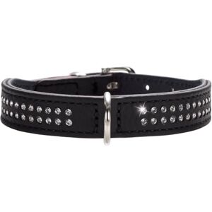 HUNTER Diamond Petit Nickel-Plated Collar, 30/23 x 27 cm, Small, Nappa Black/Black HUNTER Diamond Petit Nickel-Plated Collar, 30/23 x 27 cm, Small, Nappa Black/Black