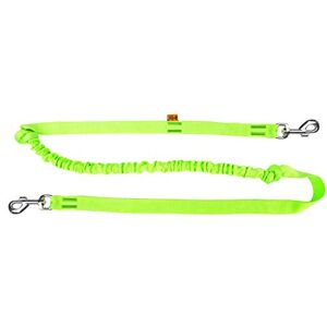 Dingo Waldemar Rutkowski DINGO Canicross Lead with Shock Absorber, 2 Hooks, Lightweight, Pull Absorption, Attachable Leash for Running, Sports, Jogging, Training, Polyamide, Handmade, Green (14698-2) Dingo Waldemar Rutkowski DINGO Canicross Lead with Shock Absorber, 2 Hooks, Lightweight, Pull Absorption, Attachable Leash for Running, Sports, Jogging, Training, Polyamide, Handmade, Green (14698-2)