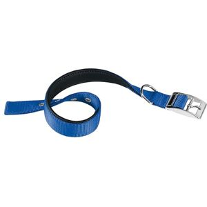 Ferplast Dog Collar Large Size Dog Collar in Padded Nylon Adjustable Metal Buckle, Neck Size 50-58 cm, Blue Ferplast Dog Collar Large Size Dog Collar in Padded Nylon Adjustable Metal Buckle, Neck Size 50-58 cm, Blue