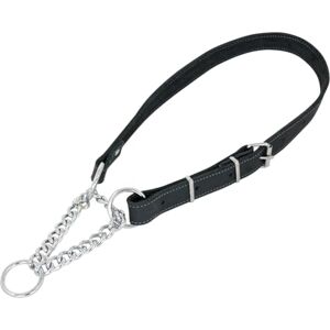 JACK AND VANILLA , Martingale Collar for Dogs, Model for Oily Skin, Black Colour, Size 16mm x 35-50cm JACK AND VANILLA , Martingale Collar for Dogs, Model for Oily Skin, Black Colour, Size 16mm x 35-50cm