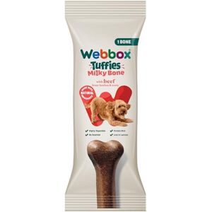 Webbox Tuffies Milky Bone Dog Treat with Beef 90g x 12 Webbox Tuffies Milky Bone Dog Treat with Beef 90g x 12