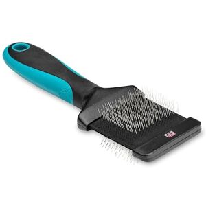 Mikki Dog, Cat Pro Slicker Brush Remove Knots, Tangles and Moutled Hair 2 Sided -Hard and Soft Pin Mikki Dog, Cat Pro Slicker Brush Remove Knots, Tangles and Moutled Hair 2 Sided -Hard and Soft Pin